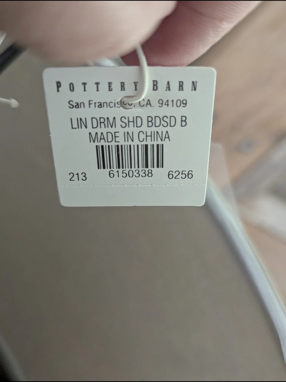 Pottery Barn Bisque Small Drum Lamp Shade